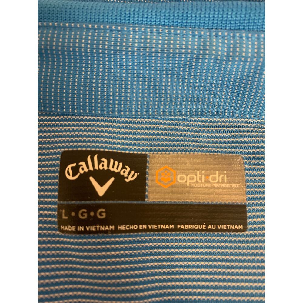 Calaway Polo Shirt Opti-dri Performance Golf Country Club Causal Preppy Mens L - Picture 4 of 7
